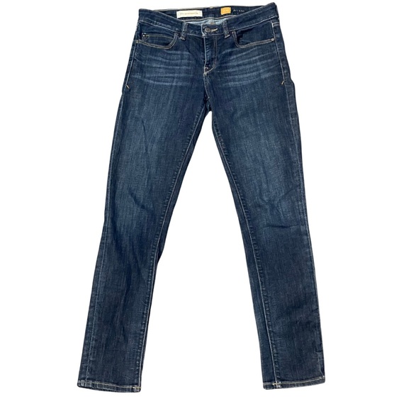 Pilcro and the Letterpress Stet Ankle Skinny Jeans Dark Blue Women’s 27 - Picture 1 of 12